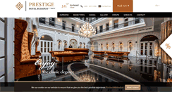 Desktop Screenshot of prestigehotelbudapest.com